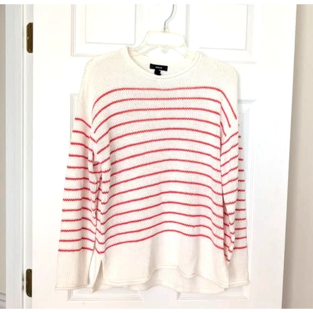 AQUA Bloomingdales Striped Summer Sweater Sz Small